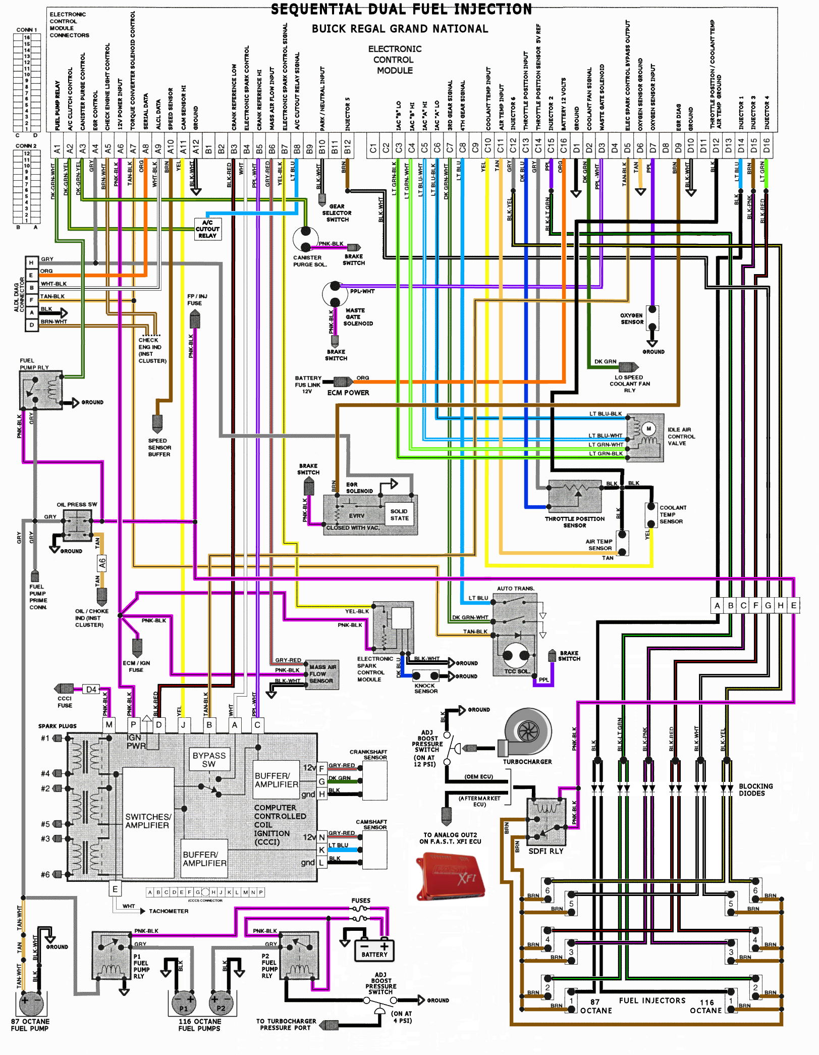 Grand National Dual Fuel Injection Wiring Diagram